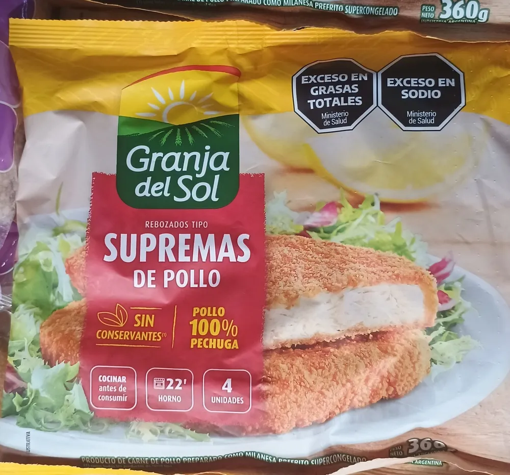 Supremas De Pollo Tipo Rebozadas