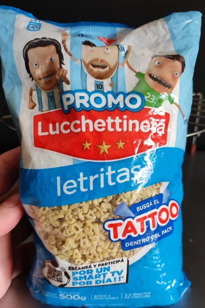 luchetti letritas fideos