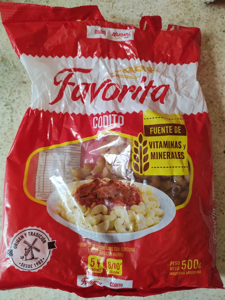 fideos coditos