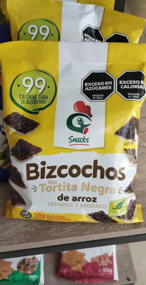 Bizcochos de arroz tortita negra