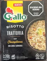 Risotto Trattoria sabor Champiñones con arroz Carnaroli