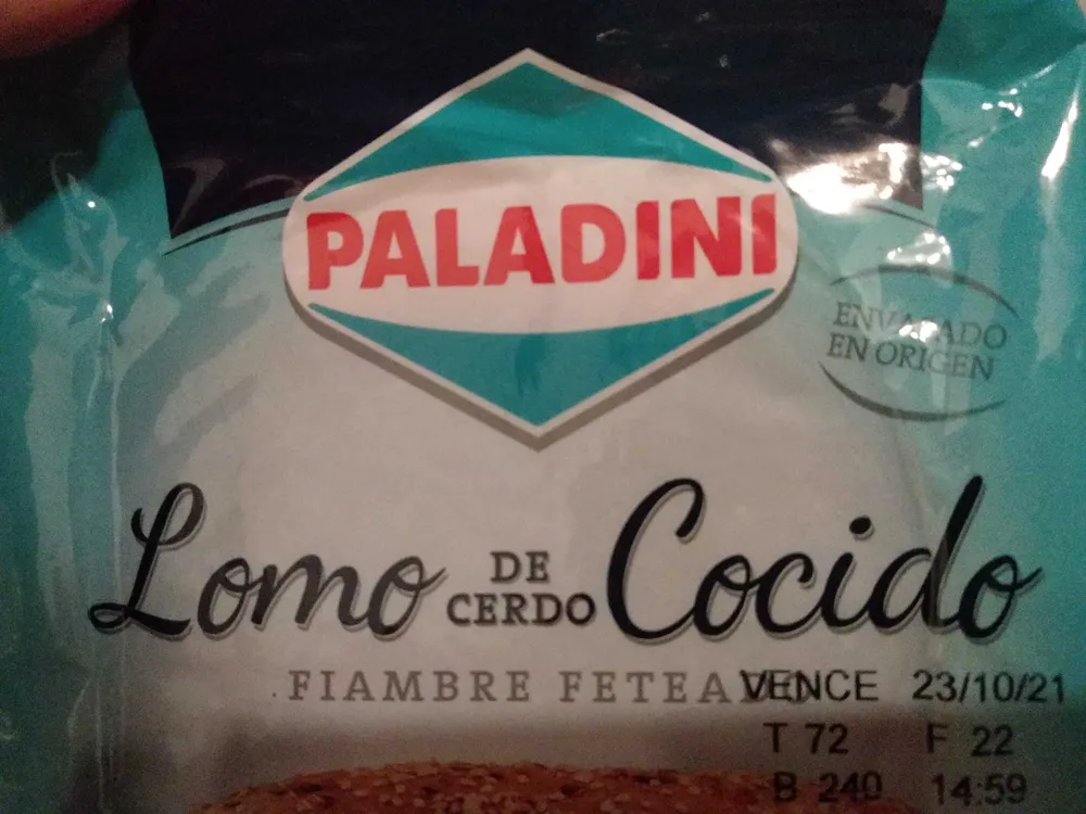 Lomo de cerdo cocido