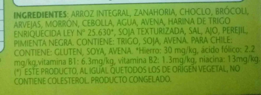 Medallones de verduras