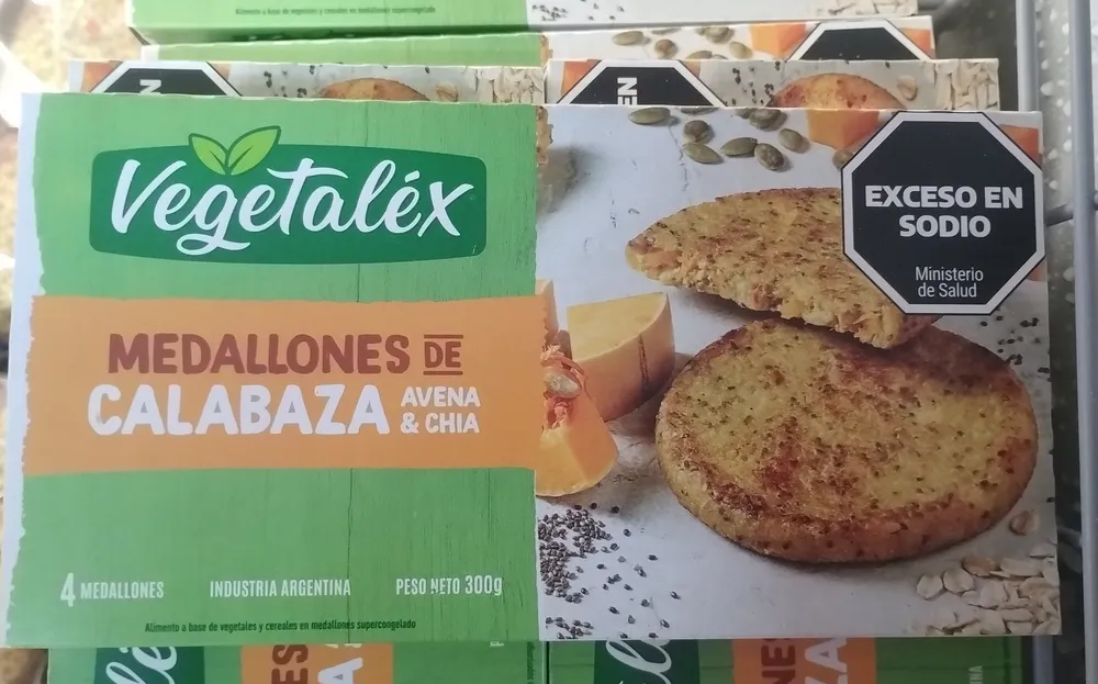 Medallón de calabaza avena y chía - Vegetalex