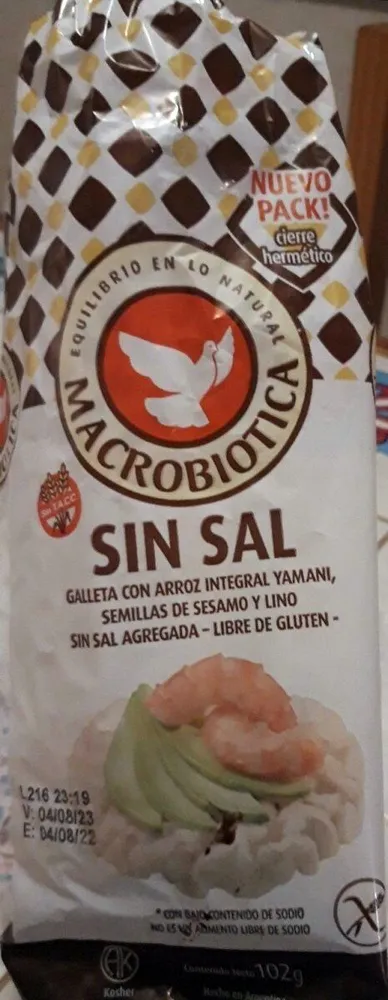 Galletas con Arroz Sin Sal