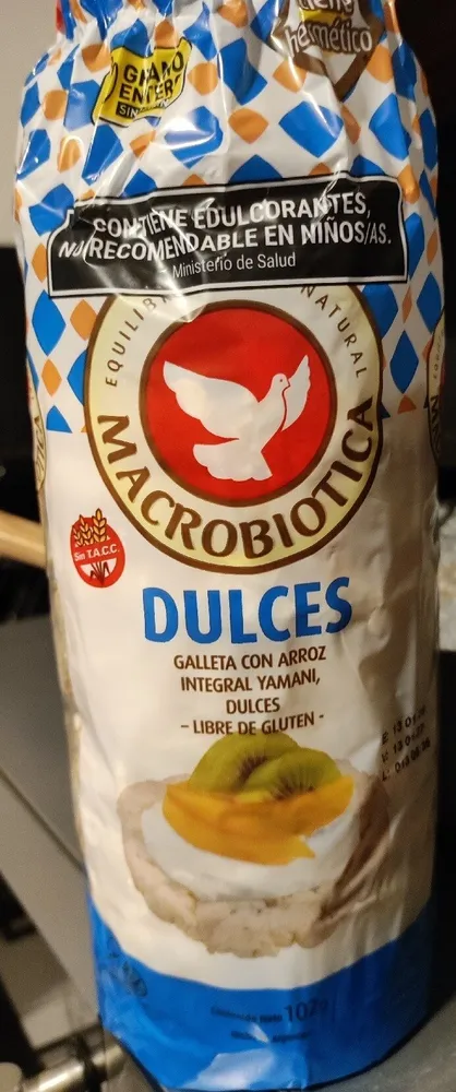 Macrobiotica galletas de arroz dulces