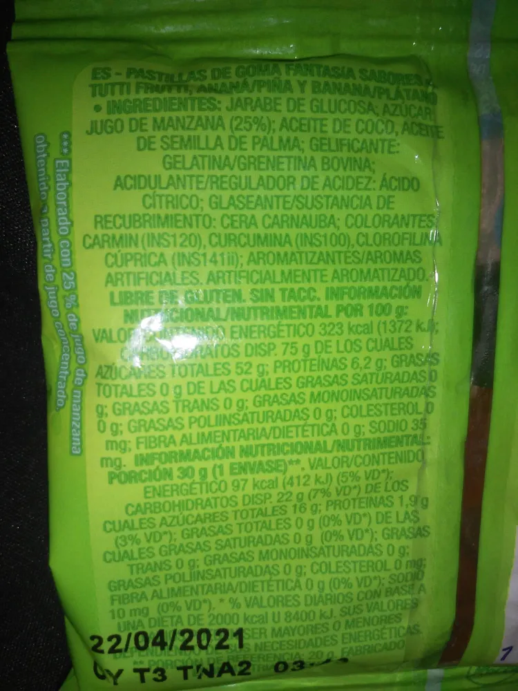 Pastillas de goma