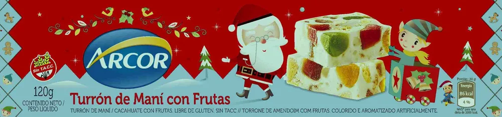 Turrón de Maní con Frutas