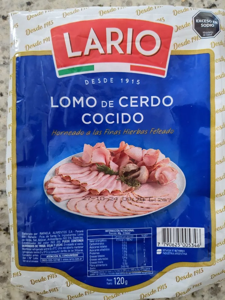 LOMO D CERDO COCIDO LARIO