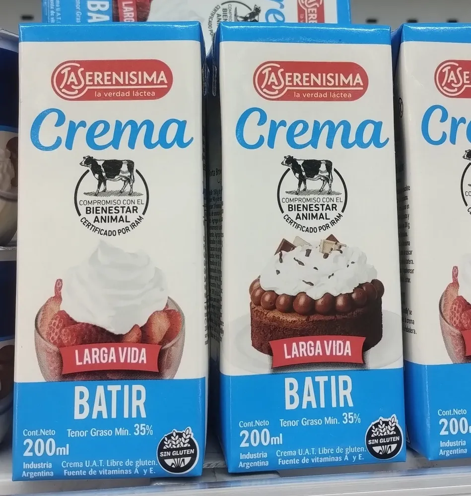 Crema para batir
