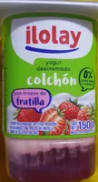 yogur descremado colchón con trozos de frutilla
