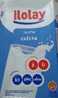 Leche UAT entera homogeneizada con zinc y ácido fólico, fortificada con vitaminas A y D. Libre de gluten. Sin T.A.C.C.