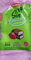 Chocolate sin azúcares agregados - Sabor yogur frutilla