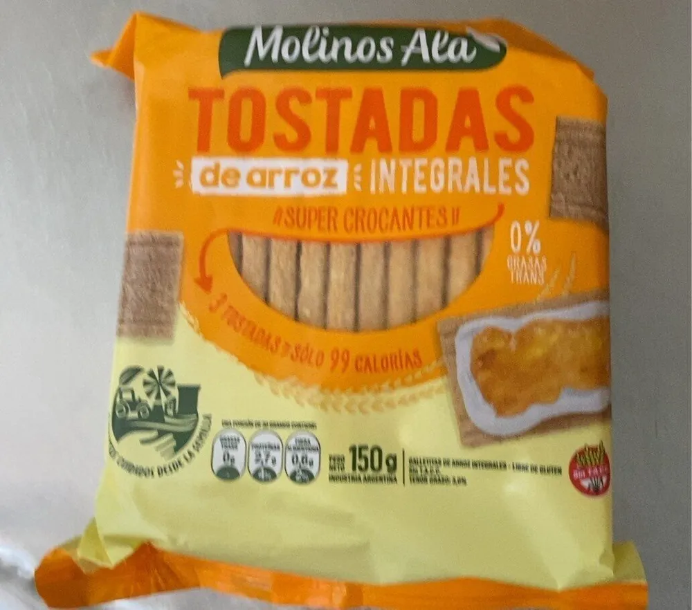 Tostadas de arroz integrales