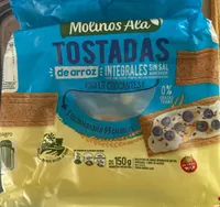 Tostadas de arroz integrales sin sal