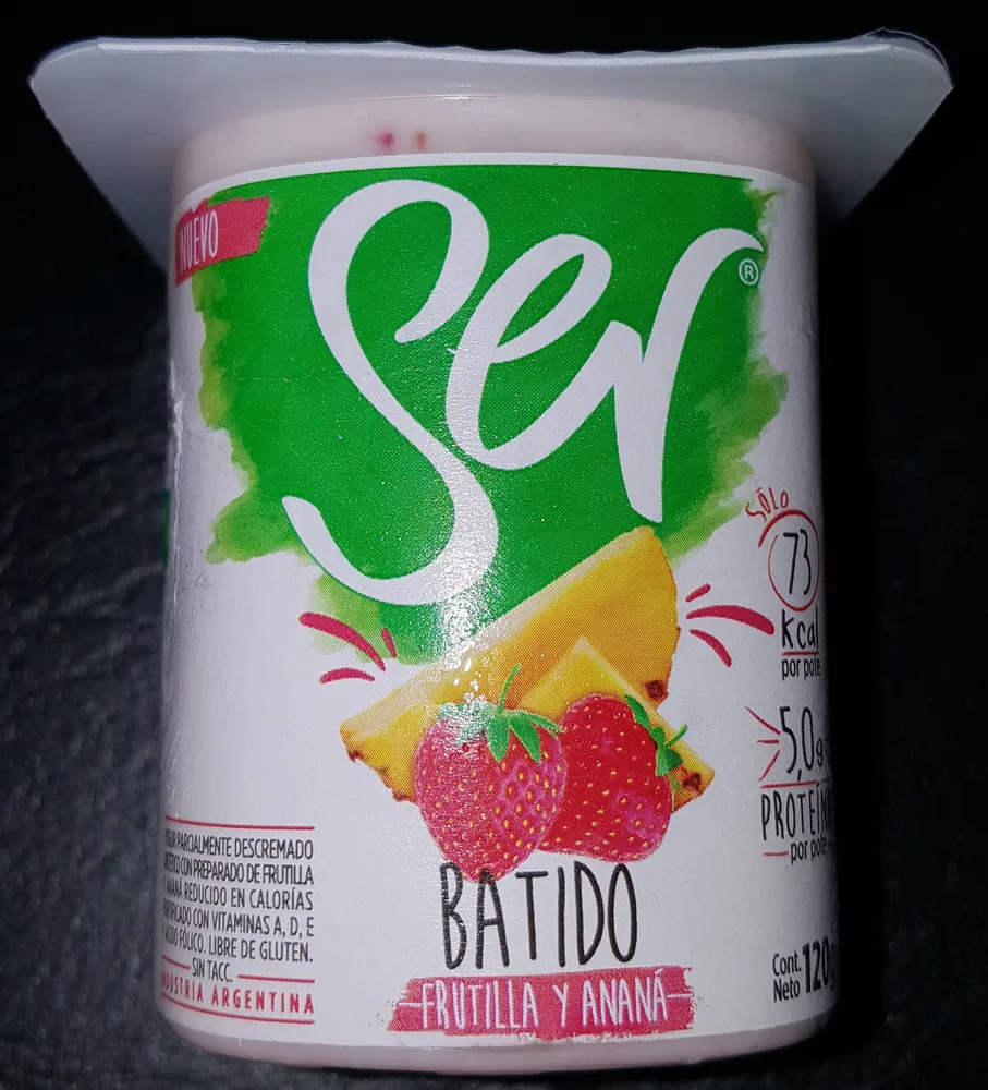 Yogur Batido Frutilla y Anana