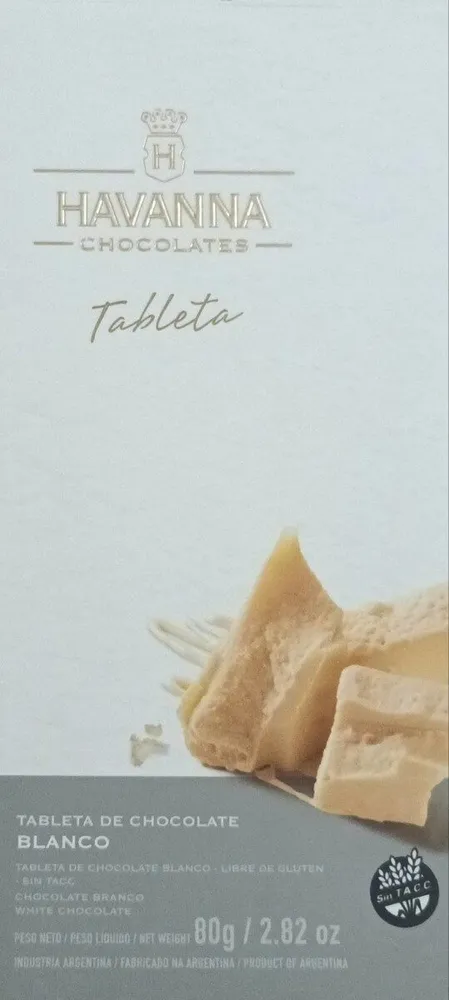 Tableta de Chocolate Blanco