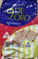 Bizcochos cuadraditos agridulces con agregado de vitamina D. 9 de Oro