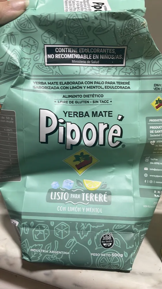 Yerba Mate Listo para Tereré con Limón y Mentol
