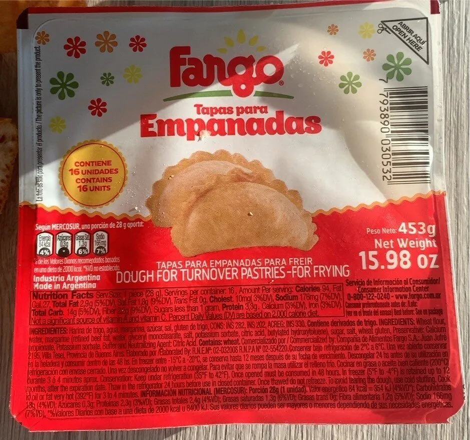 Tapas para empanadas