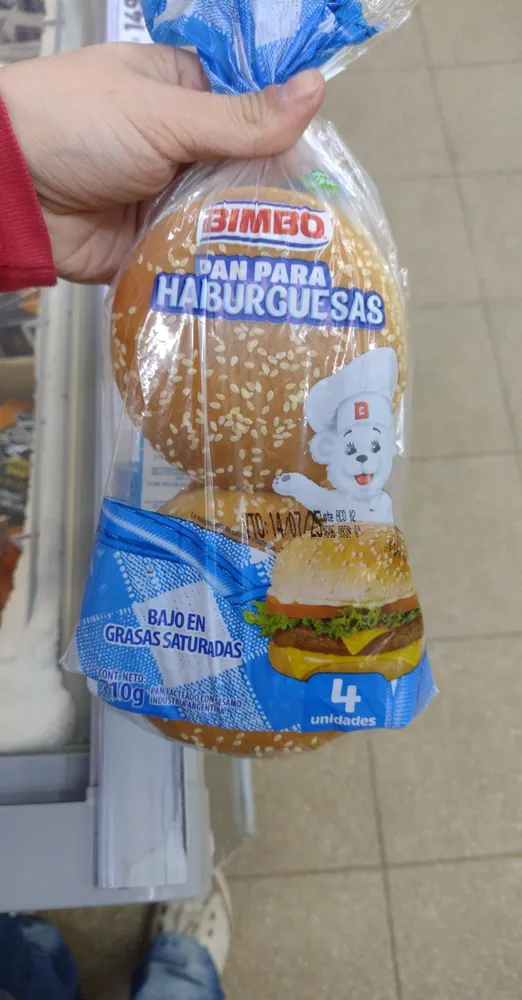 Pan Hamburguesa c sesamo Bimbo x4