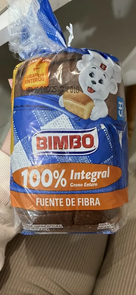 Pan 100% Integral Grano Entero