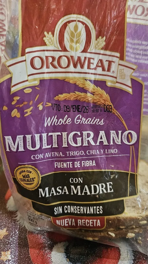 Pan Multigrano Con Avena, Trigo, Chia Y Lino