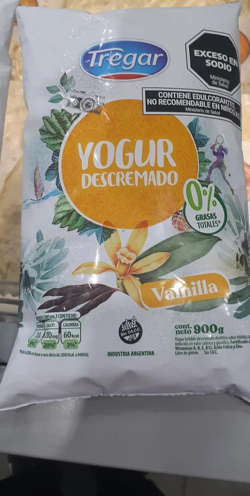 yogurt descremados tregar x 900 vainilla