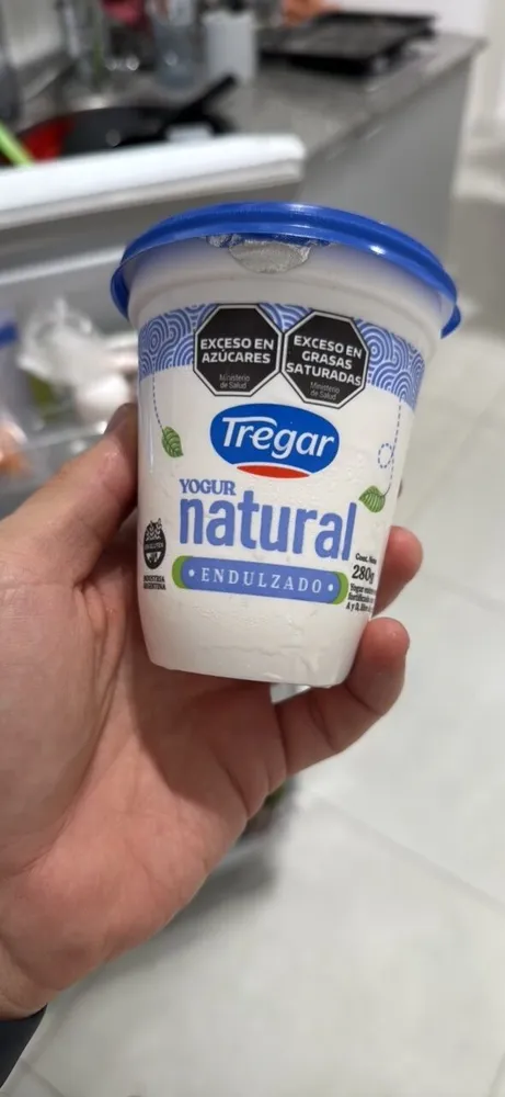 Yogur natural endulzado