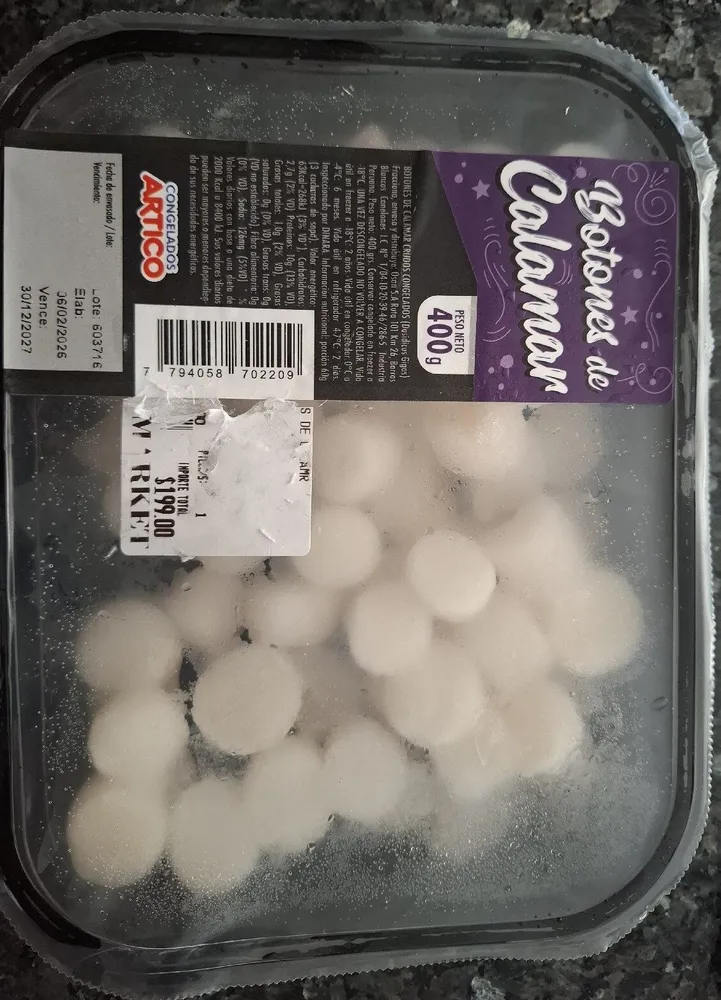 Botones De Calamar Congelados