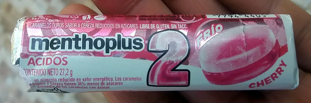 Menthoplus 2 Ácidos Cherry