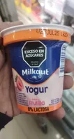 Yogur Frutilla Deslactosado milkaut