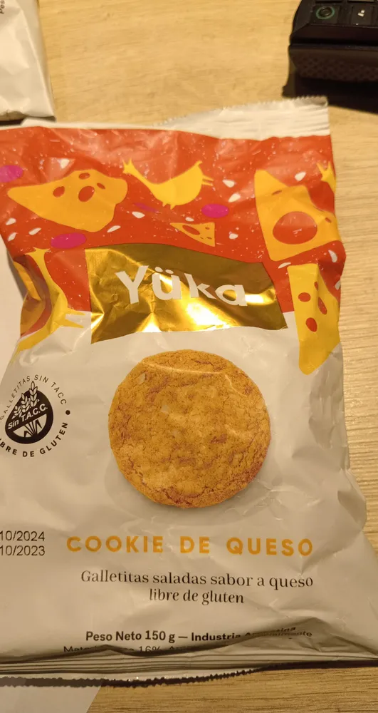 Yuka cookies de queso