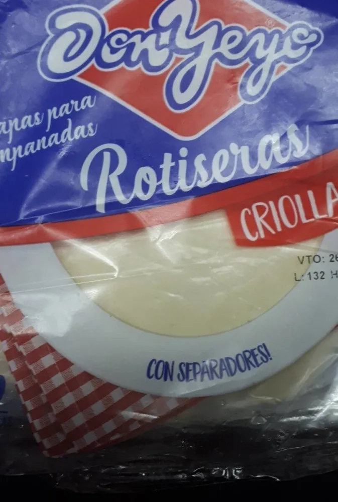 Tapa de enpanadas