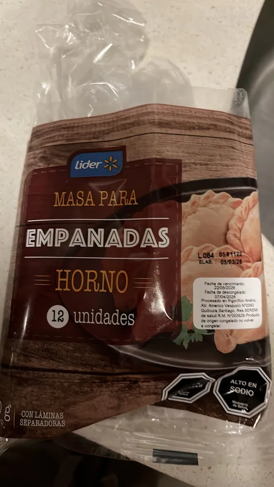 Masa para Empanadas Horno