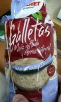 Galletas de Maíz Inflado y Arroz Integral sabor Vainilla