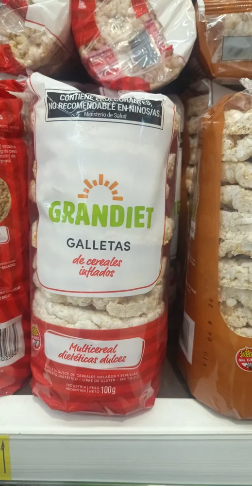 galleta de arroz multicereal dulces
