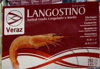 Langostino austral crudo congelado abordo