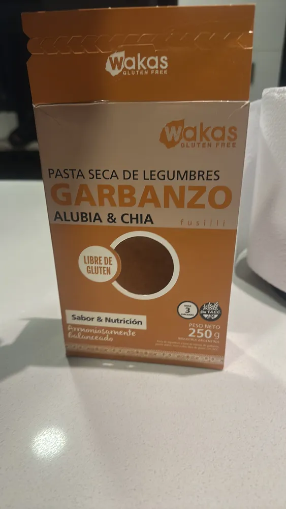 Pasta Seca de Legumbres Garbanzo Alubia & Chia