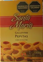 Galletitas Pepitas Libre de Gluten - Santa María