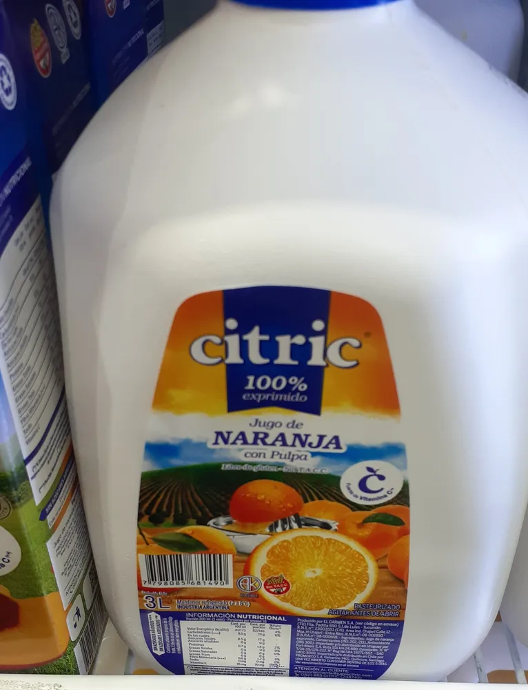 Jugo De Naranja citric x 3 l