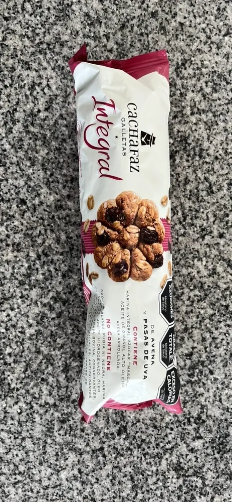 Galletas Integral de avena y pasas de uva