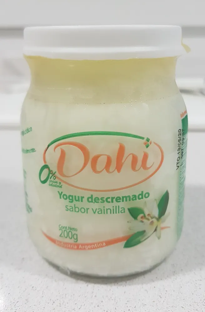 Yogurt descremado sabor vainilla
