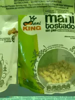 maní tostado sin piel