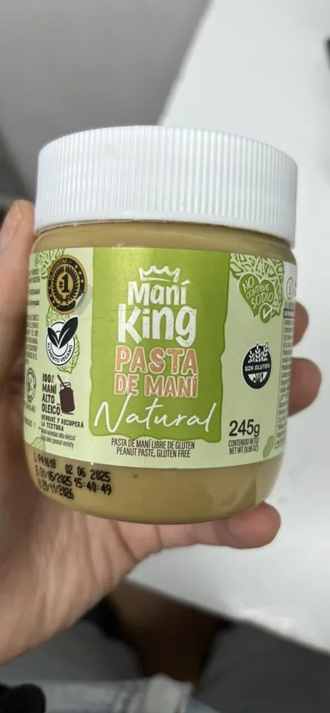 Pasta de maní Natural