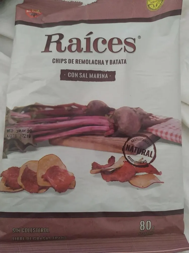 Chips De Batata Y Remolacha