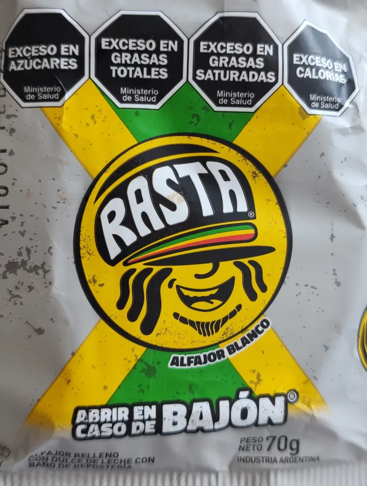 alfajor rasta blanco