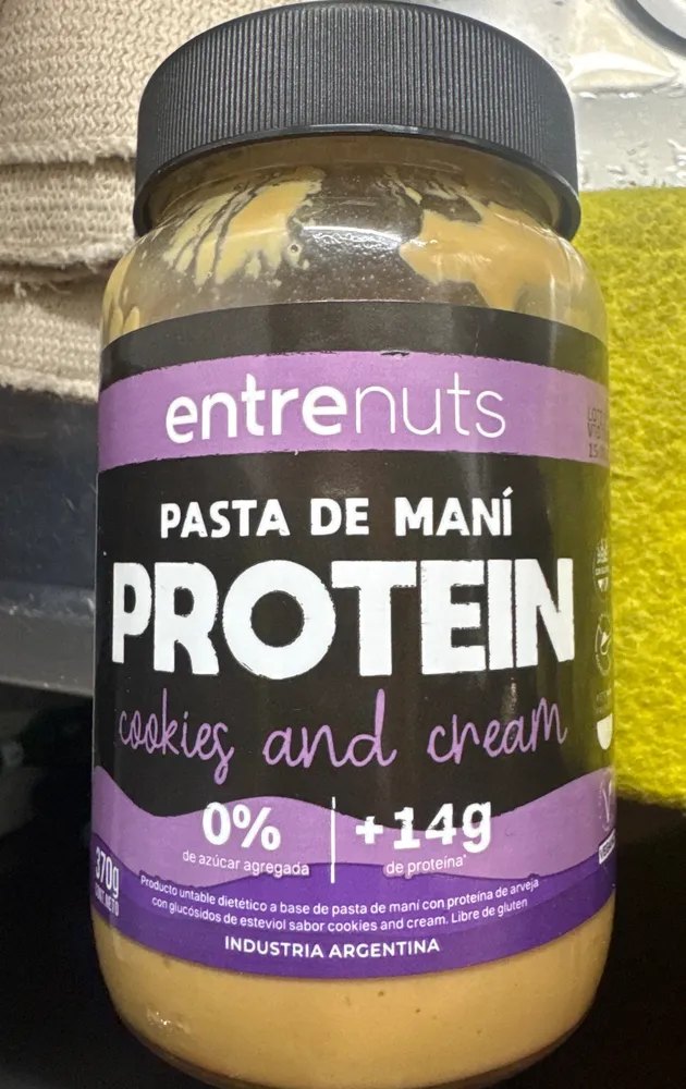 PASTA DE MANÍ PROTEIN cookies and cream