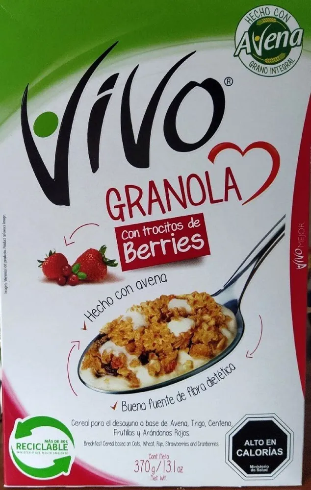 Granola con trocitos de Berries