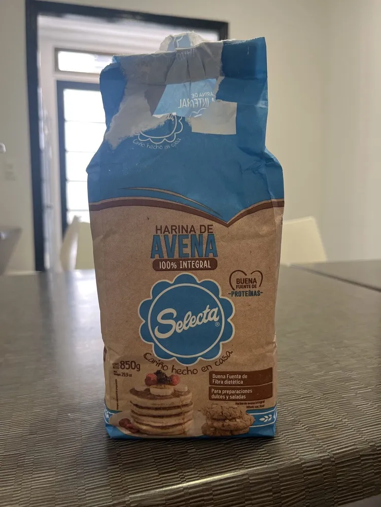 Harina de avena 100% integral